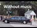 President Obama's motorcade leaving the White House - Washington DC (No music)