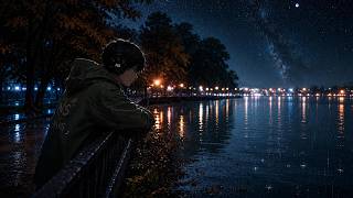 🌧️ Night Rain LoFi – Relaxing Beats Beneath the Stars ✨ | Study, Relax & Sleep 🌙