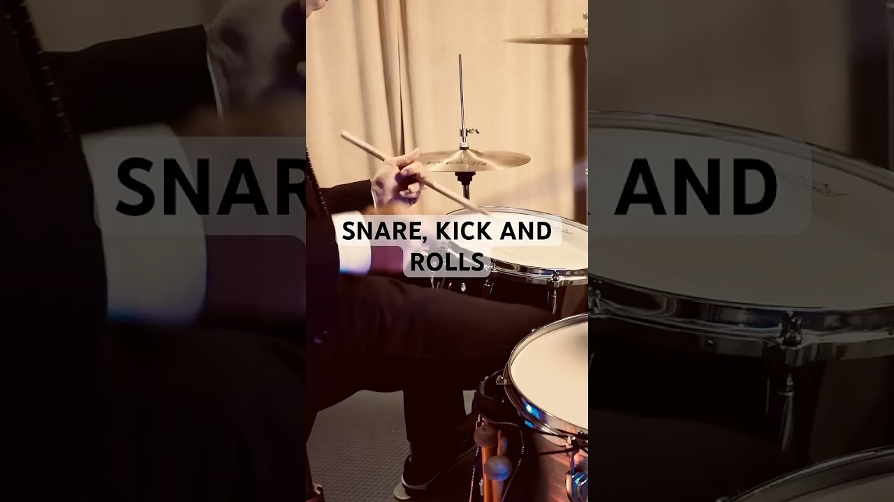 Snare, kick and rolls 