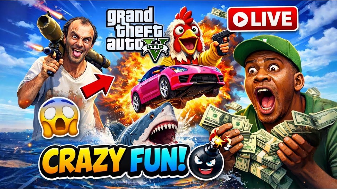 🔴 LIVE NOW – Ultimate GTA 5 Chaos in Los Santos! 🚔🔥