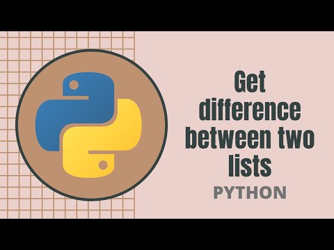 Python: Get difference between two lists
