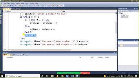 how to make even and odd number program in vb (Visual Basic) Hindi/ Urdu