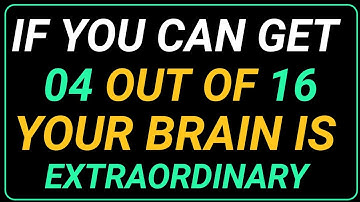 IF YOU CAN GET 2 OUT OF 30! YOUR BRAIN IS EXTRAORDINARY | GK Wise | Hard Quiz Challenge