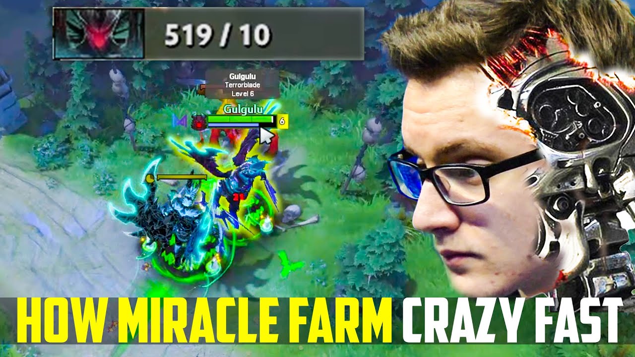 LEARN FROM MIRACLE DOTA - SUPER FAST FARM SPEED WITH TB ILLUSION