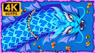 WORMS ZONE IO | GIANT SLITHER SNAKE TOP 1 Epic Worms Zone Best Gameplay | snake game saamp game #088 screenshot 5