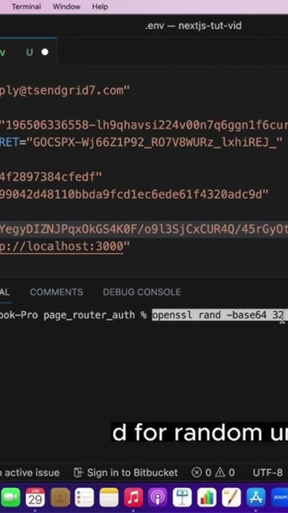 Generate a random string in the terminal CMD #nextjs #code #javascript ...
