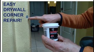 EASY DIY: REPAIR Drywall Corners QUICKLY, EASILY and INEXPENSIVELY!