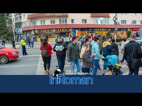 Protest pentru autostradă la Roman
