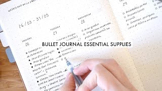 BULLET JOURNAL ESSENTIAL SUPPLIES