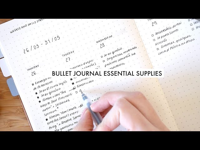 Essential Bullet Journal Supplies – The Kitchen Sink