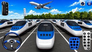 🚄 Bullet Train Parking Challenge ✈️ Airplane Landing & Extreme Driving screenshot 1