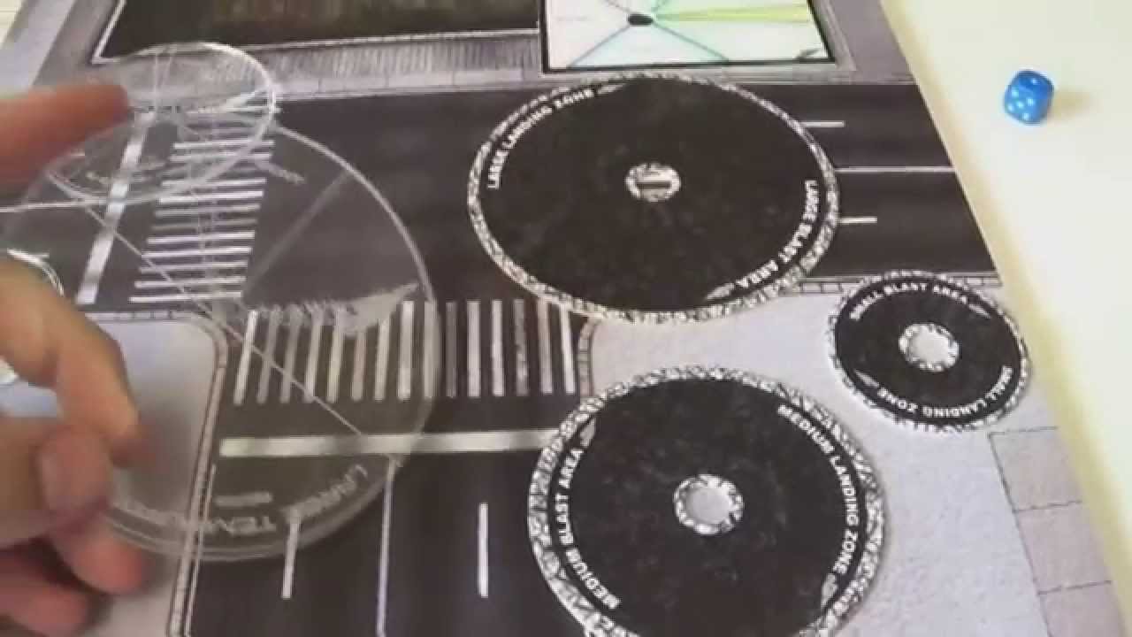 Battlefield Review: Hawk Wargames Dropzone Commander Template set