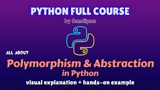 Lec 29: Object oriented programming: Polymorphism and Abstraction in Python | Python full course