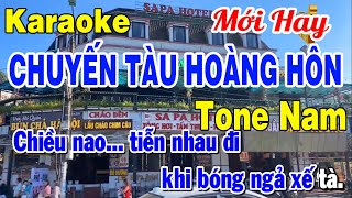 Chuyến Tàu Hoàng Hôn Karaoke Tone Nam Phối Mới Mai Văn Chi