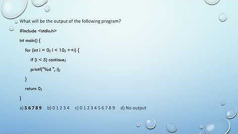 C Programming: Loops - 25 MCQ