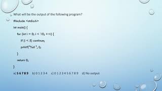 C Programming: Loops - 25 MCQ's