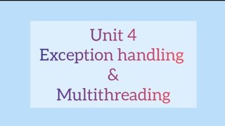 Java notes - unit 4