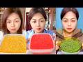 Colorful Trio of Fish Roe Bowls in a Calm Eating Session