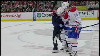 Volchenkov hits Cammalleri hard