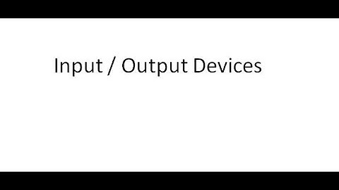 5.1 Computer organization Input/output Devices part 1