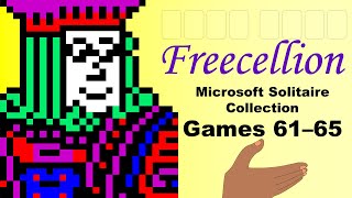 Microsoft Solitare Collection Freecell Games 61 - 65