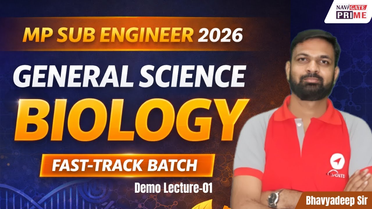MP Sub Engineer 2026 | General Science Fast-Track Batch| Demo lecture-01 