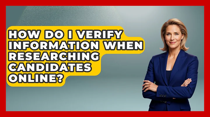 How Do I Verify Information When Researching Candidates Online? | First Time Voter Expert News