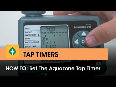 How To: Set The Aquazone Tap Timer
