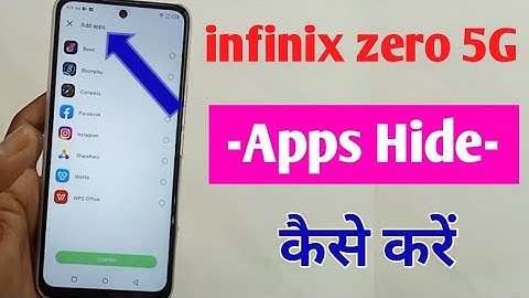 infinix zero 5G apps hide setting / how to hide Apps in infinix zero / infinix zero 5G apps hide