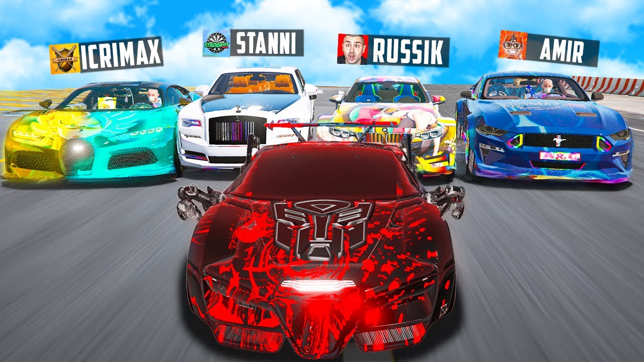 ich JAGE 5 YOUTUBER mit OP HACKER AUTOS in GTA 5!