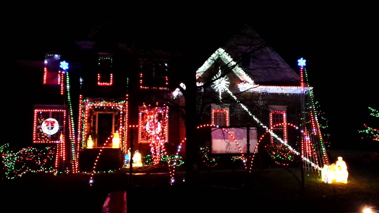 Animated Christmas Lights in Huntersville, NC(1) YouTube