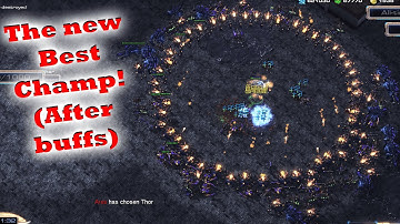 Learn to play the BEST Hero! (Hybrid) / Zombie World Unity Test /Starcraft 2 arcade