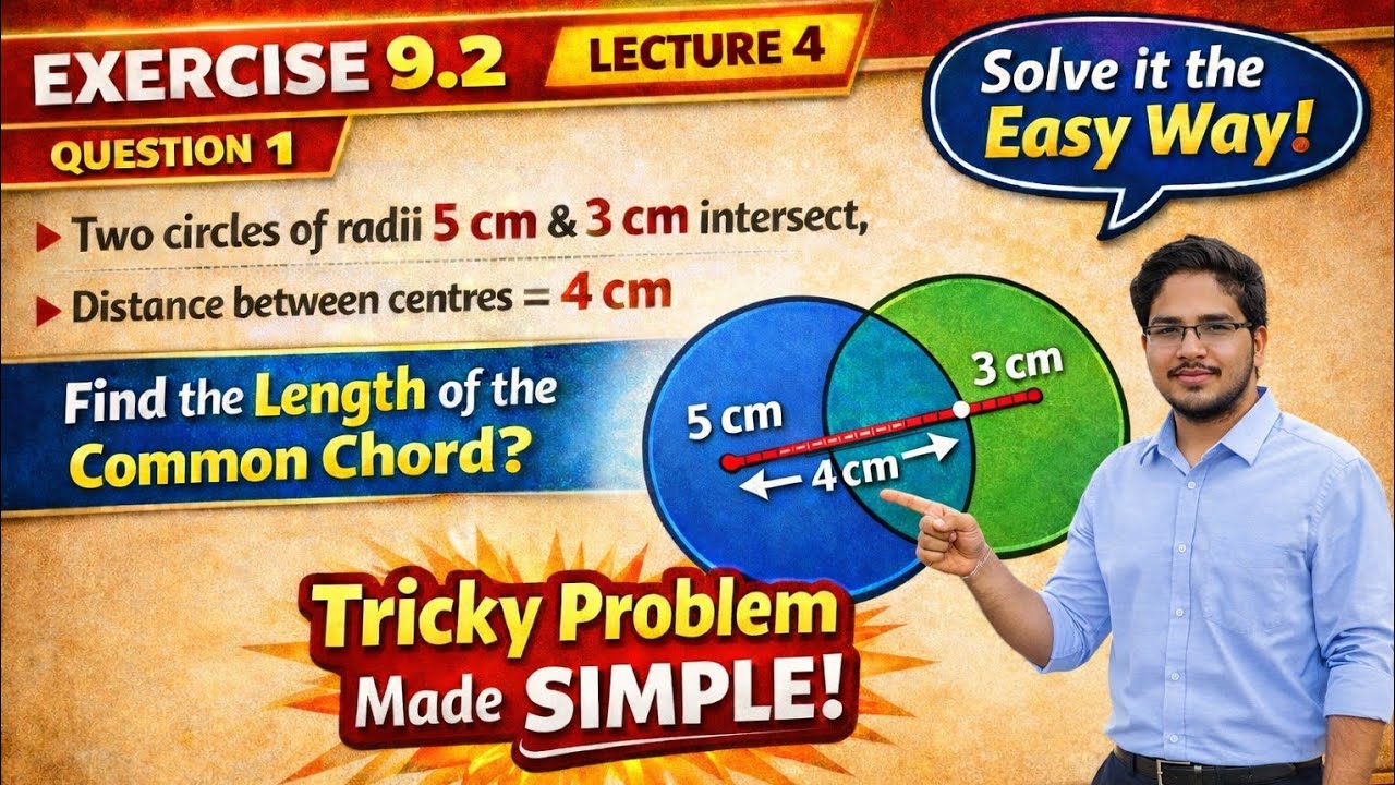 Class 9 Maths Exercise 9.2  Q1 I Ex.9.2 I Circles I Class 9th I New Ncert 