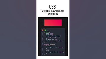css Gradient Background animation | #shorts #short