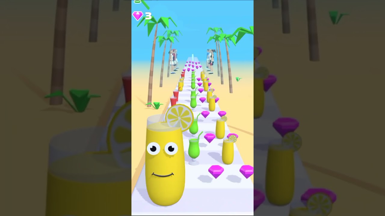 Juice Run Gameplay Satisfying Fruit Race Color Merge Perfect Run Skills Android Mobile Game