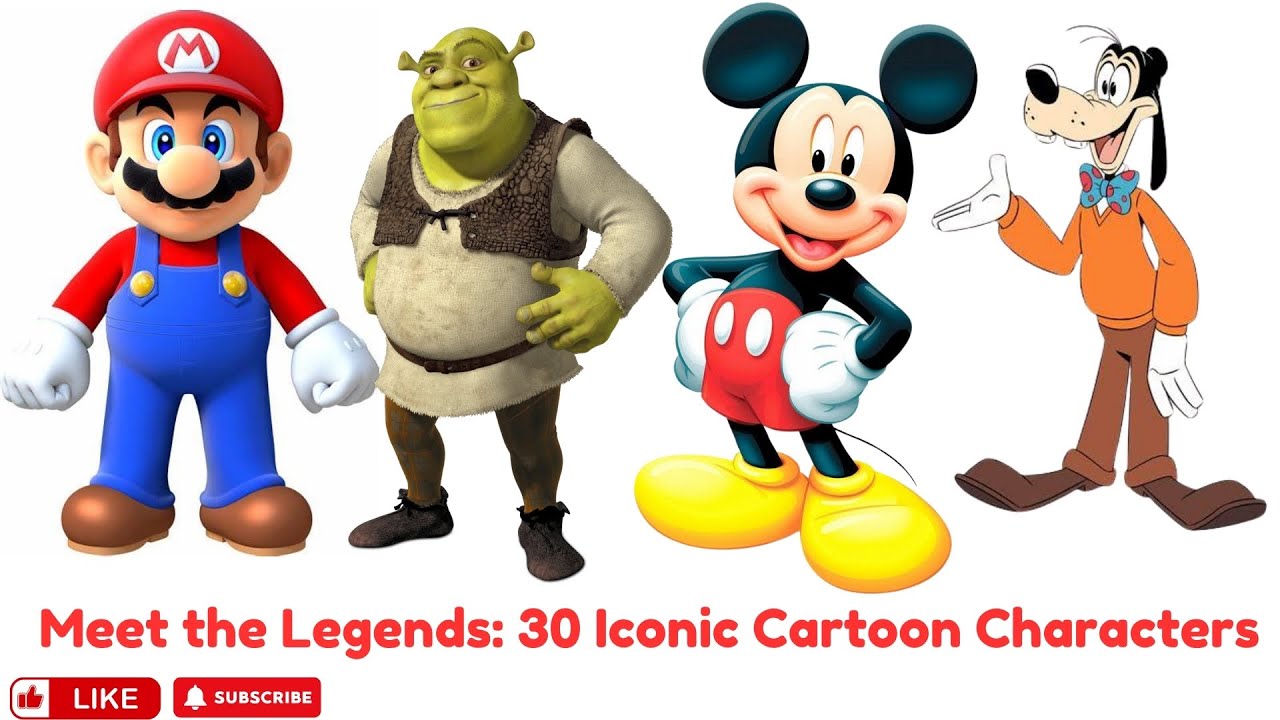 Cartoon Protagonists Meet the Legends: 30 Iconic Cartoon Characters Introduce Themselves ...