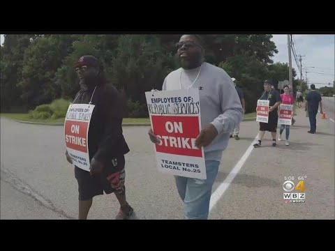 Trash Piles Up As Workers Strike On South Shore 