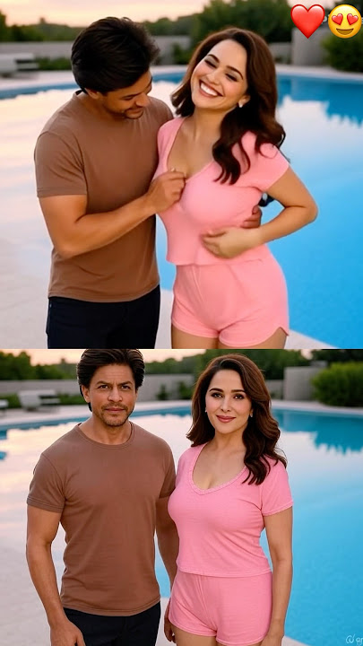Shahrukh Khan and Madhuri Dixit Enjoying #love #shorts #shortvideo #bollywood
