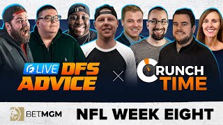WEEK 8 NFL DRAFTKINGS & FANDUEL DFS STRATEGY - GRINDERSLIVE: ROTOGRINDERS