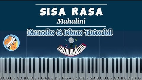 Sisa Rasa - Mahalini | Karaoke Piano | Piano Tutorial