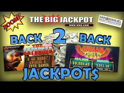 WOW! ♠️ BACK 2 BACK ♠️ JACKPOTS on "THE ENFORCER" & "INDIAN GOLD" 💣🔥 | The Big Jackpot