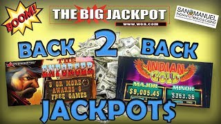 WOW! ♠️ BACK 2 BACK ♠️ JACKPOTS on "THE ENFORCER" & "INDIAN GOLD" 💣🔥 | The Big Jackpot