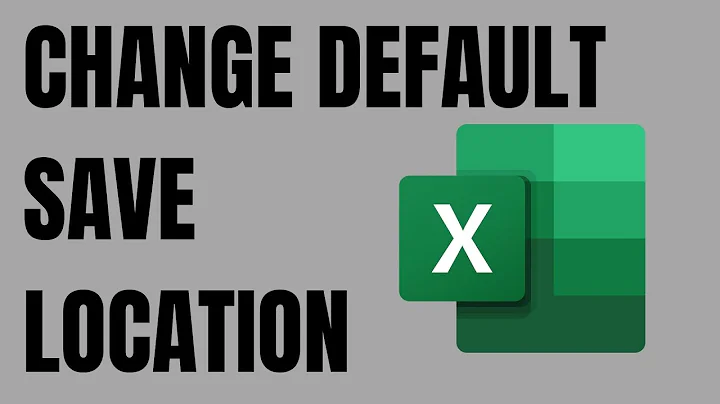 How to Change the Excel default save location | Save to Computer not OneDrive