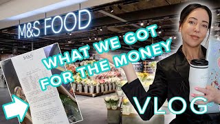 M&S Grocery Shopping: HOW MUCH WE GOT FOR THE MONEY AND WHAT WE EAT IN A WEEK.