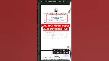 JAC 10th model paper 2026 mobile sa kash download karna Jharkhand Board Matric Model Paper
