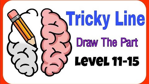 Tricky Line Draw The Part Level 11-15 (11,12,13,14,15)  Walkthrough Solution #TrickyLine #Shorts
