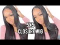 Bomb 5x5 Lace Closure Wig Install! Ft. KriyyaHair |Ari J.