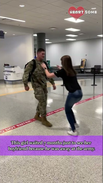 Emotional Military Reunion of Couple After 7 Months || Heartsome 💖