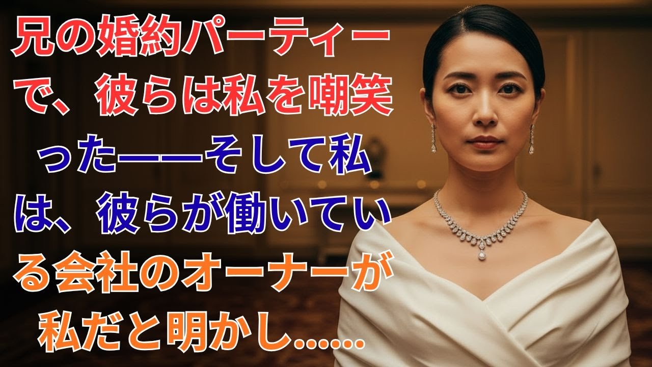 兄の婚約パーティーで、彼らは私を嘲笑った――そして私は、彼らが働いている会社のオーナーが私だと明かし……