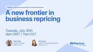 A new frontier in business repricing | Webinar